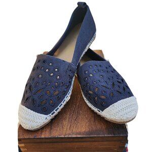 Tommy Bahama Selena Black Espadrilles Flat Shoes,  Size 9‎